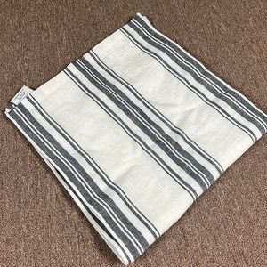 William Sonoma table runner-black and cream 16x108 inches